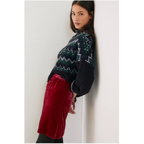 Anthropologie Montie Velvet Mini Skirt - Picture 4 of 4